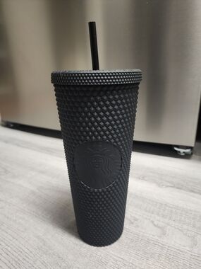 Starbucks Black Studded Reusable 24oz Tumbler with Straw 2021